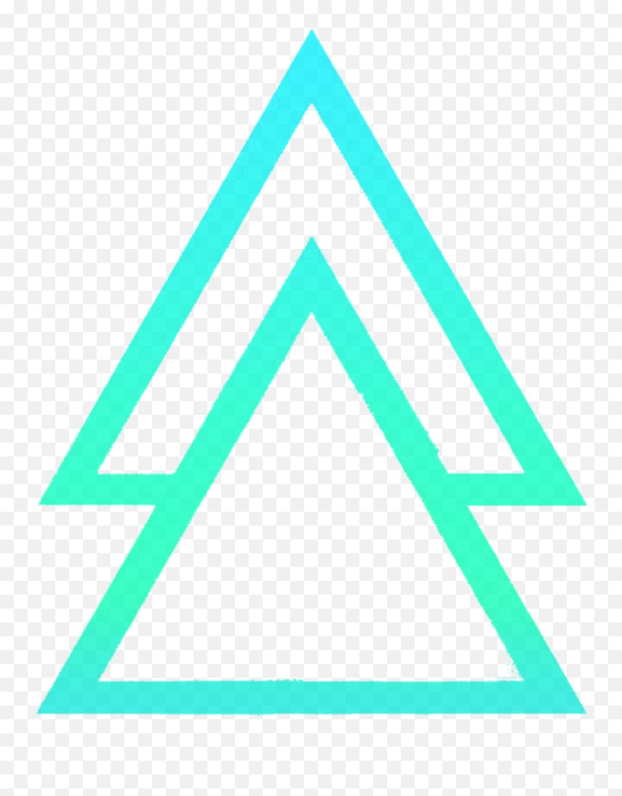 Ftestickers Triangle Triangles Double Shape Figu - Kask Png,Triangle Shape Png
