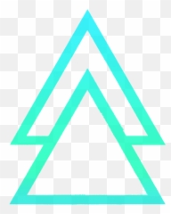 Ftestickers Triangle Triangles Double Shape Figu - Kask png