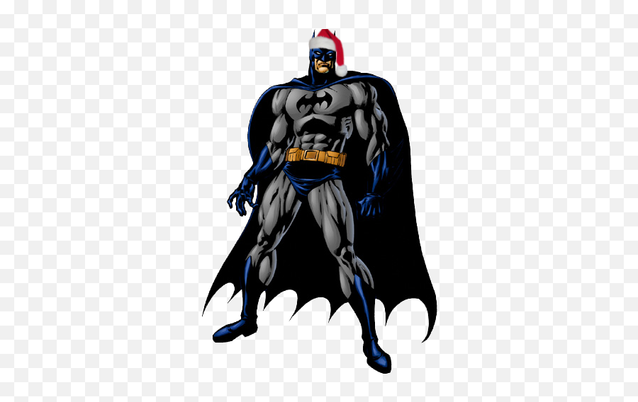 Batman Says Merry Christmas Cartoon Comics - Batman Black And Blue Png,Batman Png