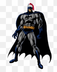 Batman Says Merry Christmas Cartoon Comics - Black And Blue png