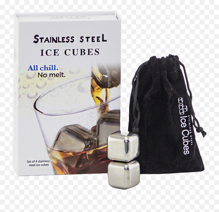 Hudson Cole Stainless Steel Ice Cubes - Bag Png,Ice Cubes Png