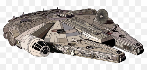 Download Star Wars Png - Millennium Falcon Clip Art,Star Wars Transparent