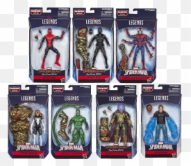Spider - Man Far From Home Marvel Legends Baf Molten Man Set Marvel Legends Spider Man Far From Home Baf Png,Mysterio Png