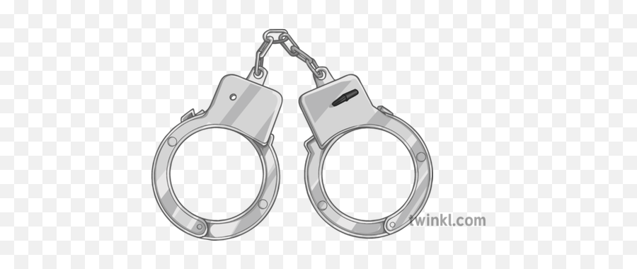 Handcuffs Modern Police Criminal Arrest General Secondary - Circle Png,Handcuffs Png