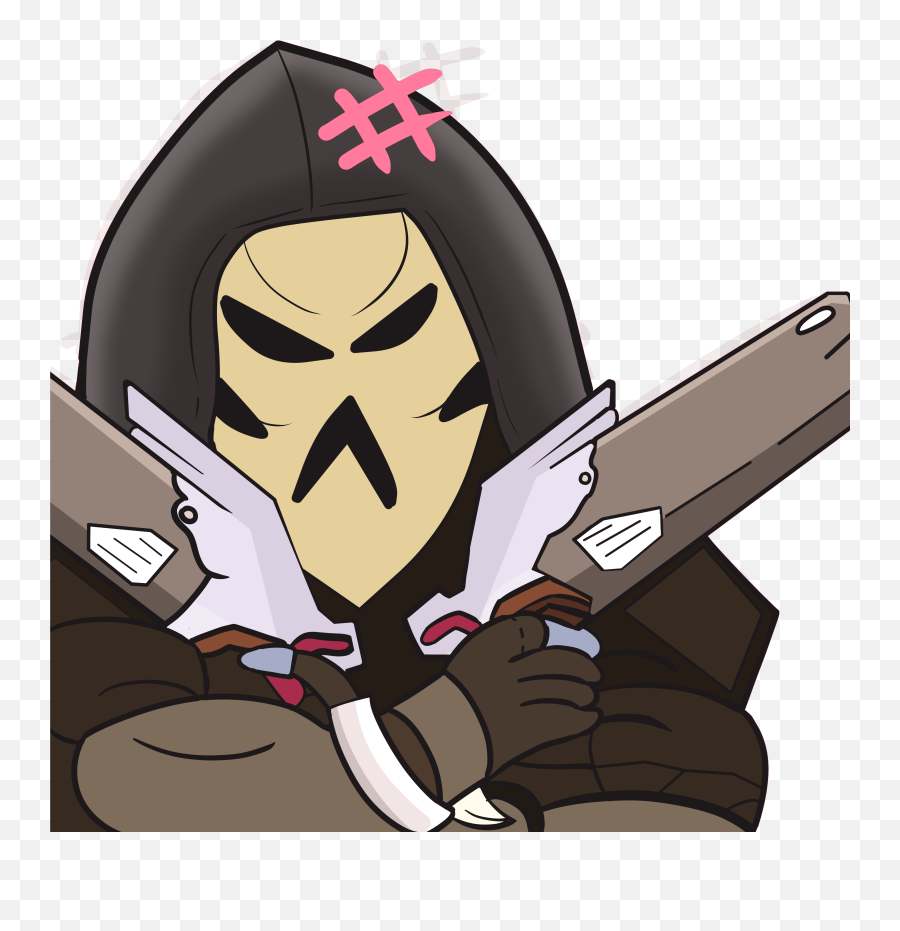 Overwatch Reaper Drawing - Overwatch Reaper Emoji Discord Png,Reaper Overwatch Png