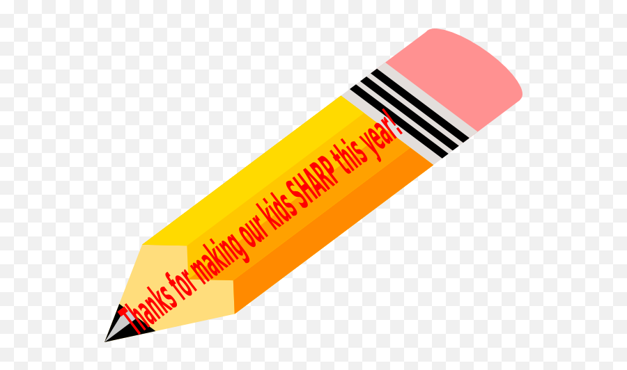 Pencil Teacher Appreciation Gift Tag Clip Art - Teacher Appreciation Pencils Png,Gift Tag Png