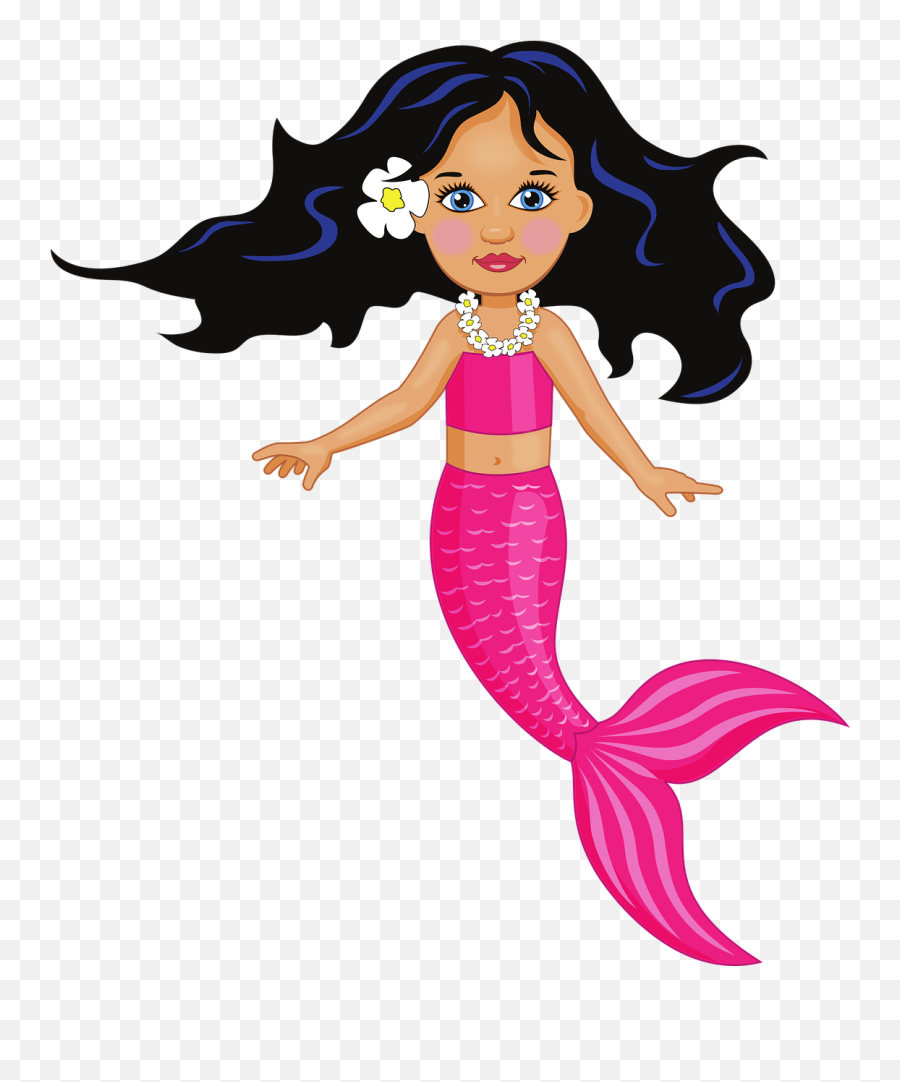 Transparent Background Clipart Mermaid - Mermaid Cartoon Transparent Background Png,Mermaid Clipart Png