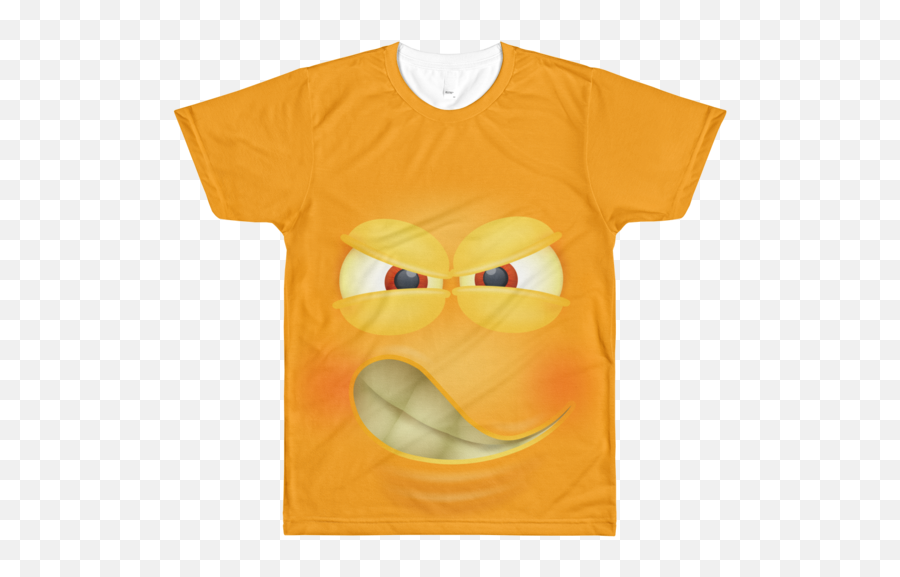 Menu0027s Funny Angry Face T - Shirt Funny Angry Emoji Tshirt Anamanaguchi Shirt Png,Angry Face Emoji Png