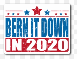 Bern It Down In 2020 - Pro Bernie Sanders AntiTrump 3x4 Flechazo Madhapur png
