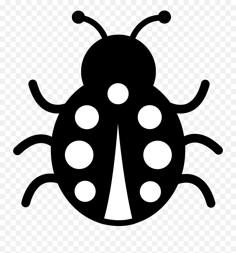 Ladybird The Grouchy Ladybug Free Content Clip Art - Bugs Ladybug Vector Black And White Png,Transparent Bug