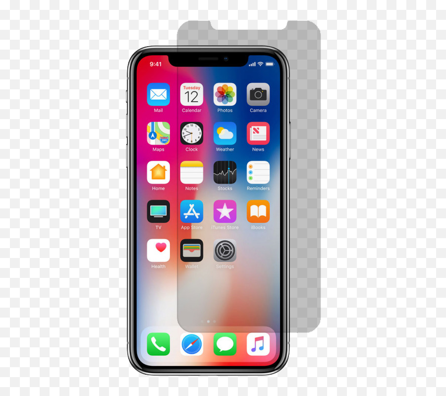 Download Apple Iphone Xxs Tempered Glass Screen Protector - Iphone X 256 Go Prix Png,Iphone Screen Png
