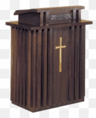 Dark Wooden Pulpit Transparent Png