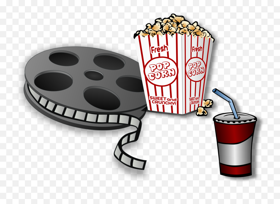 Cartoon Pictures Of Movie Cameras - Popcorn And Movie Clipart Png,Popcorn Clipart Png