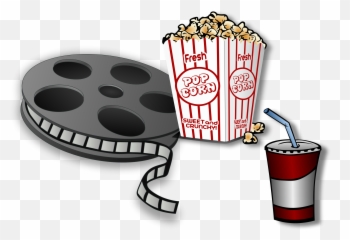 Cartoon Pictures Of Movie Cameras - Popcorn And Clipart png