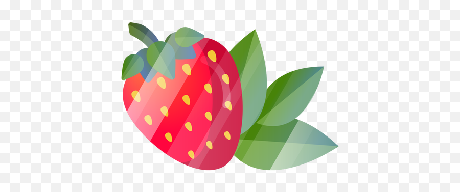 Strawberry With Leaves - Transparent Png U0026 Svg Vector File Fresa Animada Con Hojas,Strawberries Transparent Background