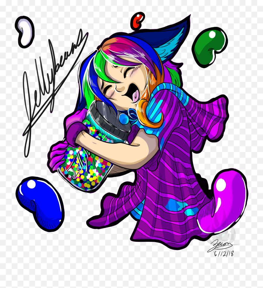 Jellybeans And Her Jellybean Jar U2014 Weasyl - Illustration Png,Jelly Jar Png