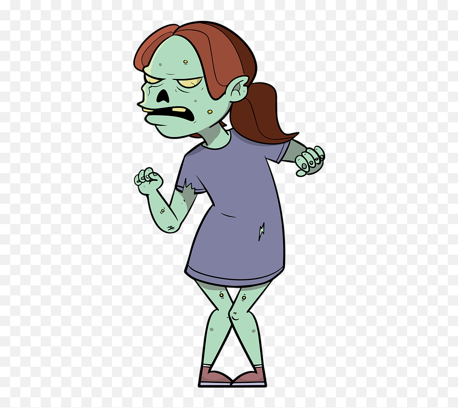 Zombie Scary Zombies - Free Image On Pixabay Mujer Zombie Caricatura Png,Zombie Silhouette Png