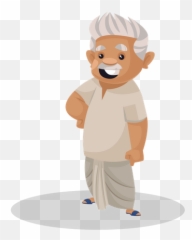 Happy Holidays Banner Illustration - Cartoon Indian Farmer Clipart Png,Happy Holidays Banner Png