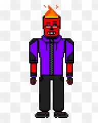Pixilart - Purple Flame By Anonymous Fictional Character Png,Purple Flame Png