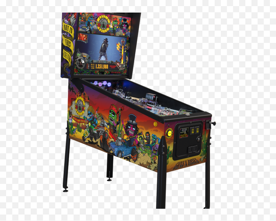 Jersey Jack Announces Guns N Roses - New Guns And Roses Pinball Png,Pinball Icon