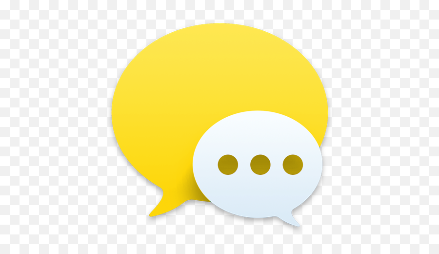 Messages Yellow Icon 1024x1024px - National Nature Reserve Of The Somme Png,Messages Icon Iphone