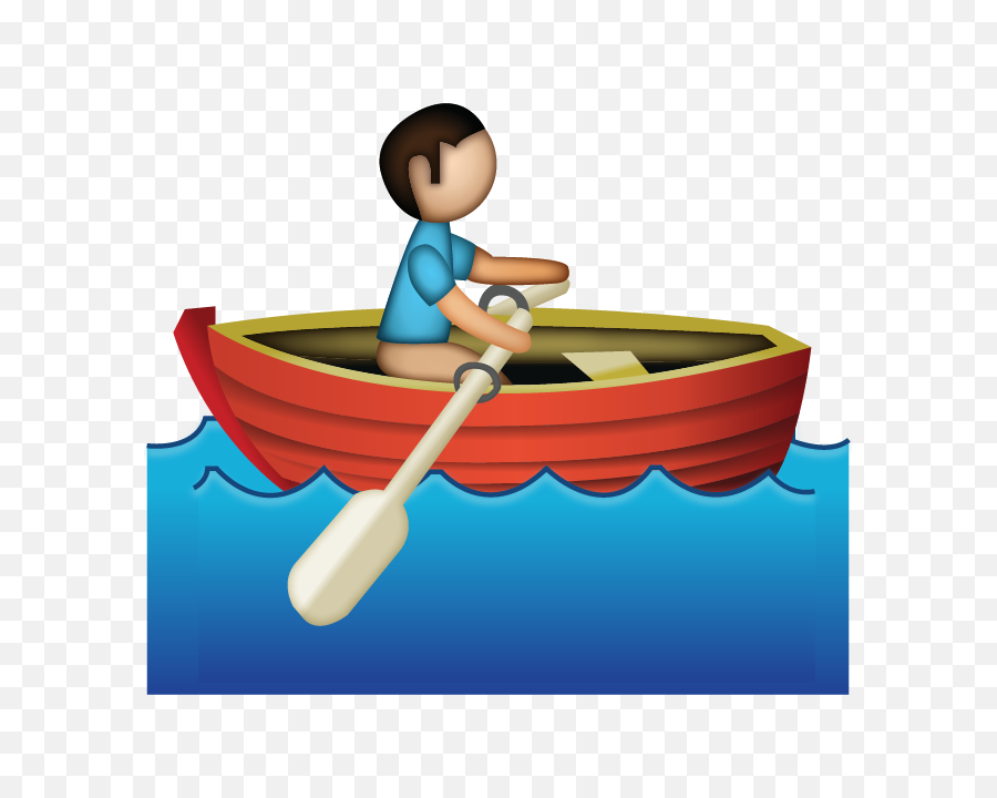 Man Rowing Emoji - Rowing Emoji Png,Water Emoji Transparent