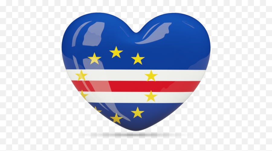 Heart Icon Illustration Of Flag Cape Verde - Heart Icon Cape Verde Png,Blue Heart Icon
