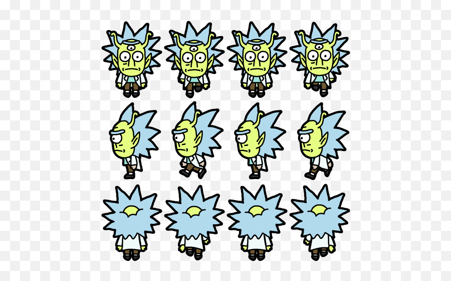 Pocket Mortys - The Cutting Room Floor Rick And Morty Sprite Png,Rick And Morty Png