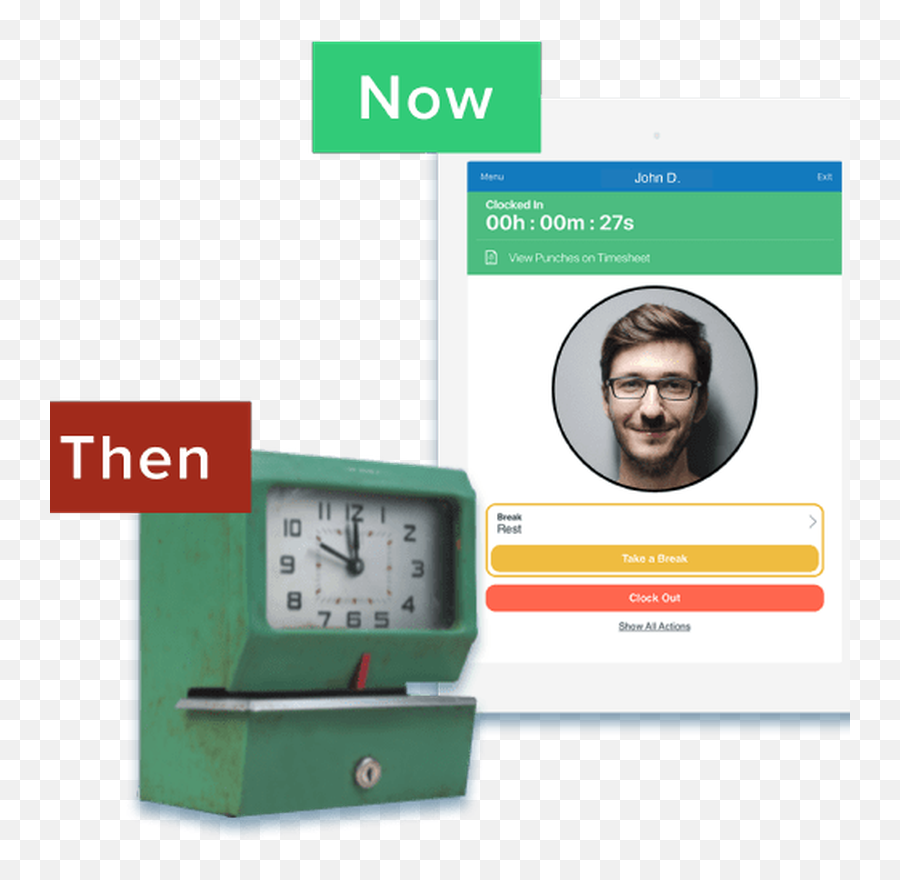 Download Employee Time Clock App - Measuring Instrument Png,Break Time Icon