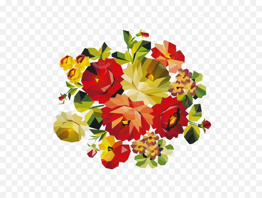 Colorful Flower Bunch - Beautiful Flowers In A Vase Flower In Flower Vase Png,Flower Bunch Png