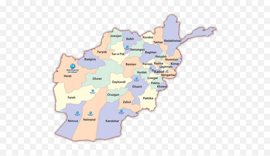Asia Pharma Is Distributing Its Products And Services - Afghanistan Map Png White,Asia Map Icon