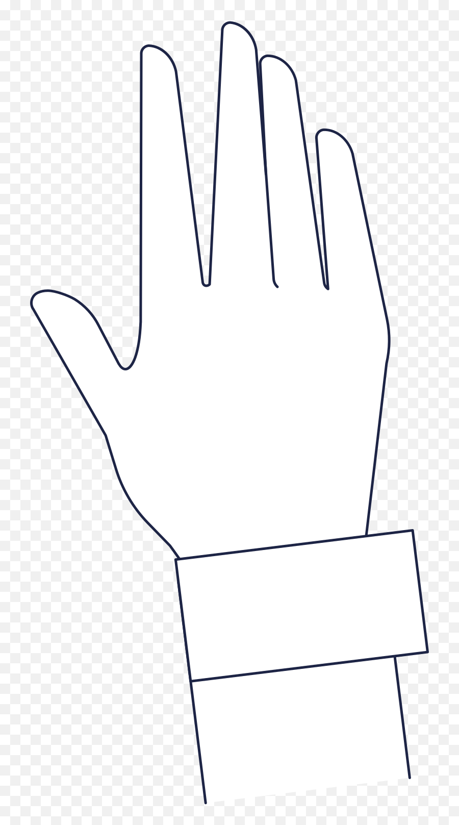 Hand Illustration In Png Svg - Sign Language,White Glove Icon