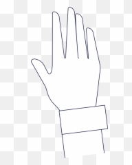 Hand Illustration In Png Svg - Sign Language,White Glove Icon