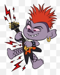 Trolls Puzzle For Sale By Su Topo - Queen Barbs Guitar Svg png