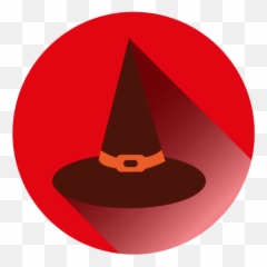 Witch Hat Round Icon Transparent Png U0026 Svg Vector