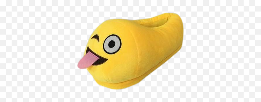 Tongue Out Emoji Slippers - Us Women Sizing Stuffed Toy Png,Tongue Out Emoji Png