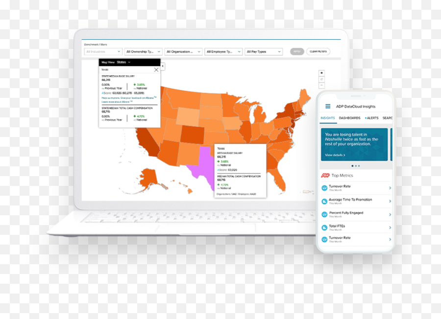 Workforce Analytics Adp Datacloud - United States Outline Filled Png,Neo Vs Icon