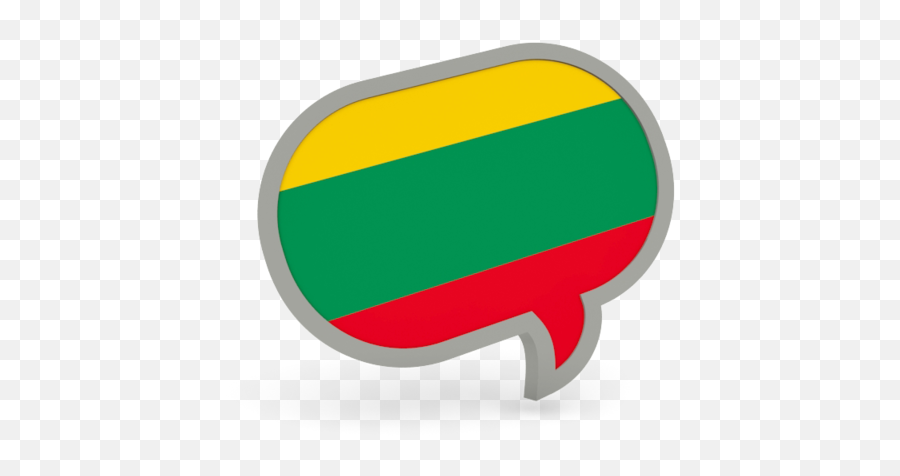 Speech Bubble Icon Illustration Of Flag Lithuania - Polish Flag Speech Bubble Png,Talk Bubbles Icon