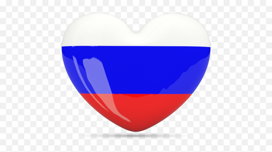 Heart Icon Illustration Of Flag Russia - Png,Hearts Icon Png