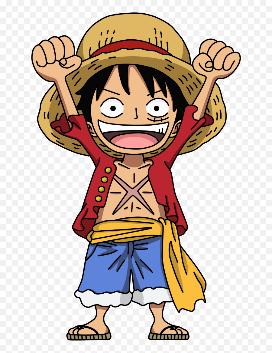 Png Transparent One Piece - One Piece Luffy Cartoon,Anime Chibi Png