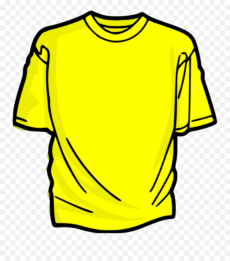 Yellow T - Shirt Clip Art At Clkercom Vector Clip Art Shirt Clipart Png Transparent,Tee Shirt Png