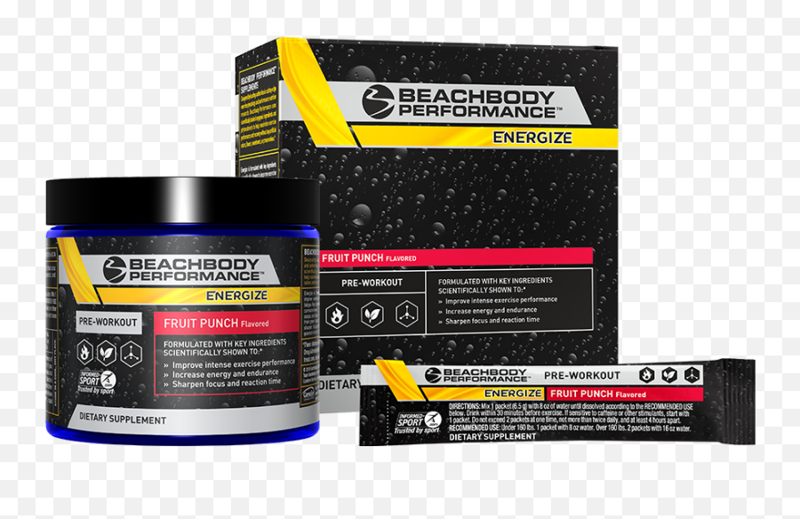 Beachbody Performance Energize Fruit Punch - Beachbody Pre Workout Png,Energy Blast Png