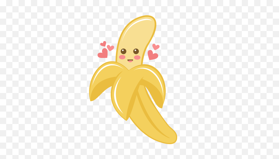 Transparent Background Cute Banana Clipart - Png Cute Banana Animated,Banana Transparent