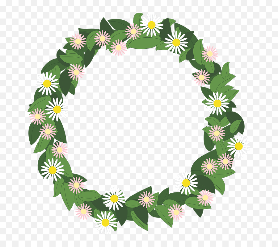 Flower Wreath Rim Präskrage - Gambar Karangan Bunga Png,Flower Wreath Png