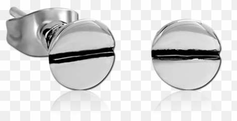 Grade 316l Ear Studs Pair - Earrings Png,Bolt Head Png