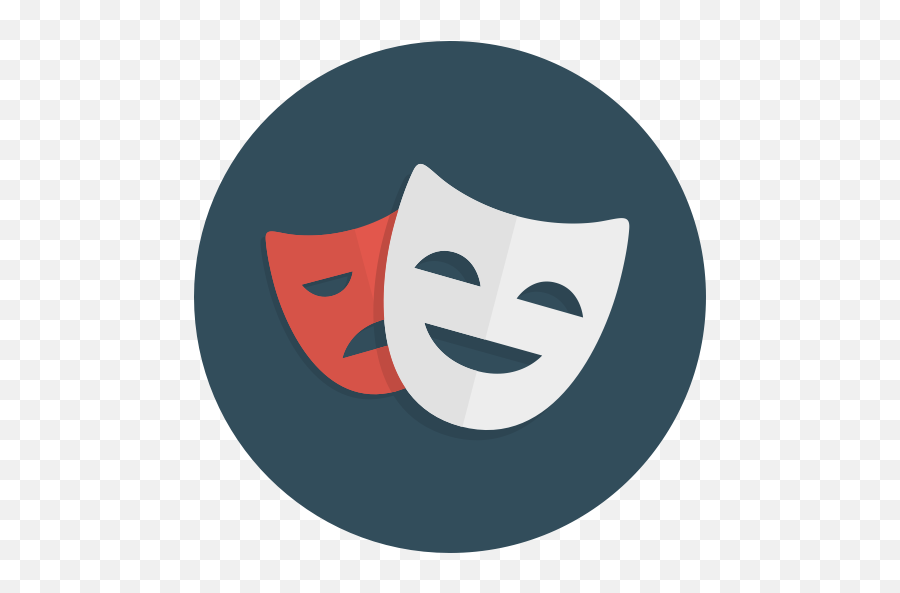 Comedy Drama Happy Masks Sad - Circle Drama Icon Png,Drama Masks Png