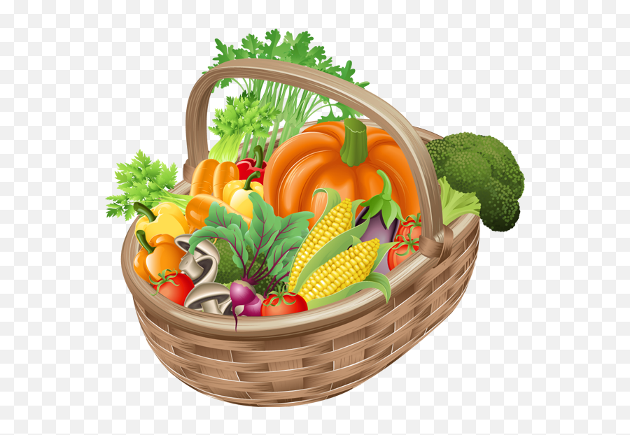 Vegetables Png Clipart - Vegetables In The Basket Clipart,Vegetable Png