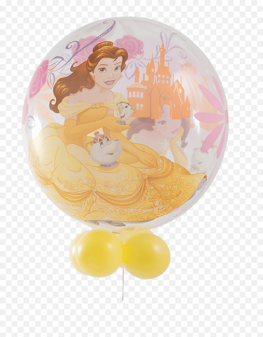 Disney Princess Belle Bubble Balloon - Balloon Png,Belle Transparent