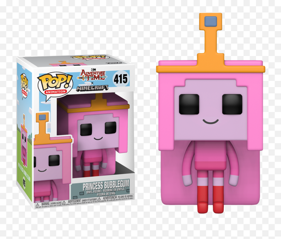 Adventure Time - Princess Bubblegum Minecraft Pop Vinyl Figure Png,Princess Bubblegum Png