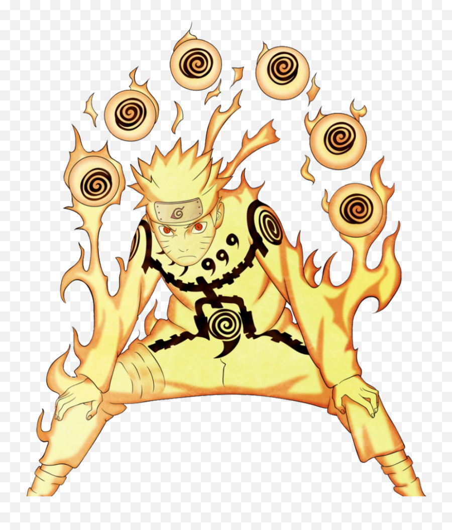 Download Naruto Kurama Mode Rasengan Png - Naruto Nine Tails Chakra Mode,Naruto Transparent